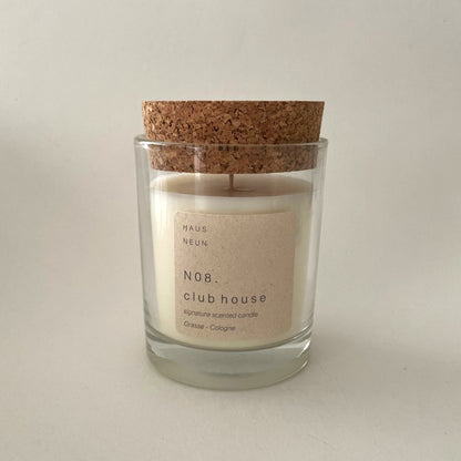 N08 CLUB HOUSE glass candle
