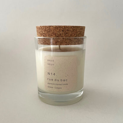 N14 RUE DU BAC glass candle