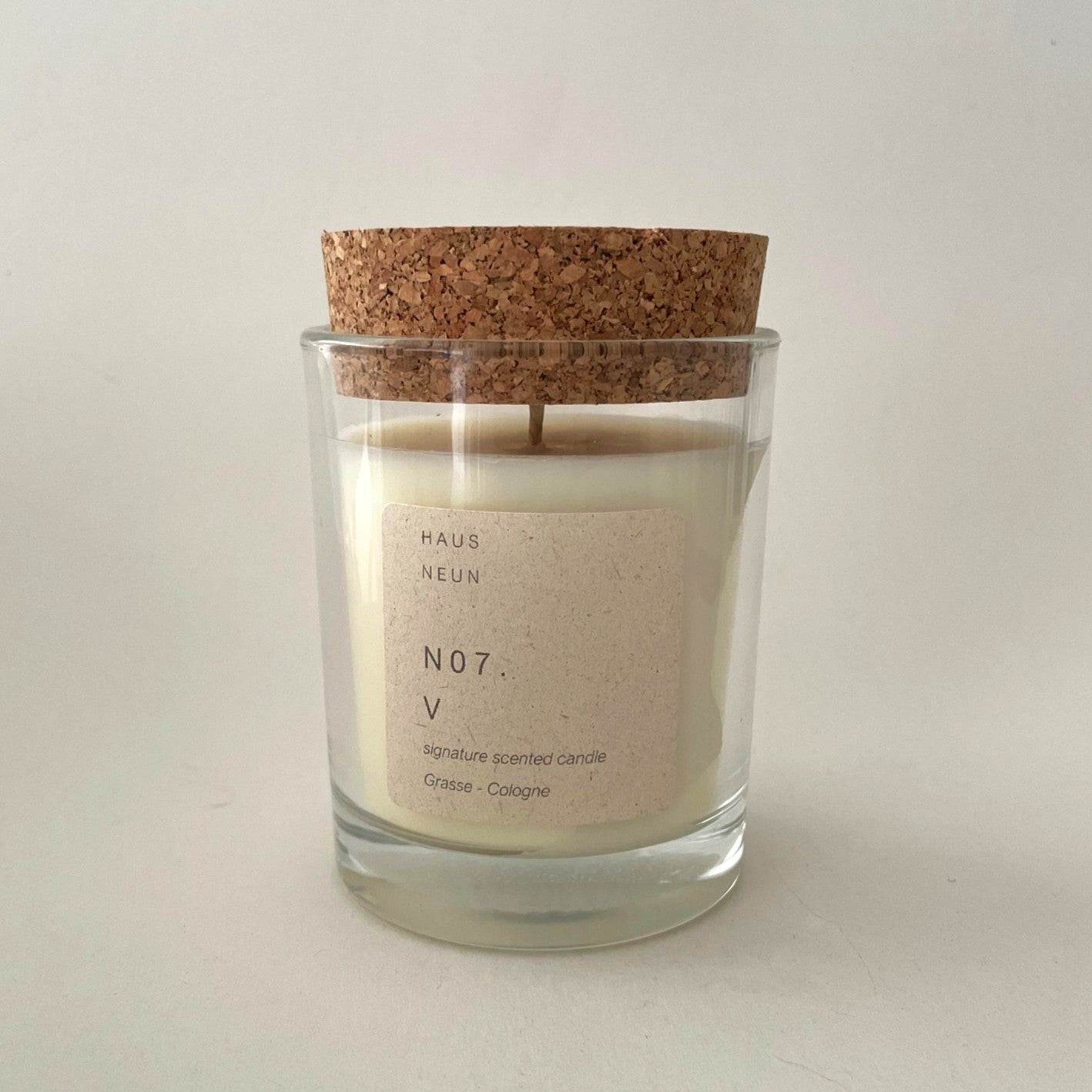 N07 V glass candle