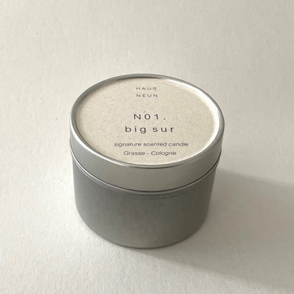 N01 BIG SUR travel size tin candle
